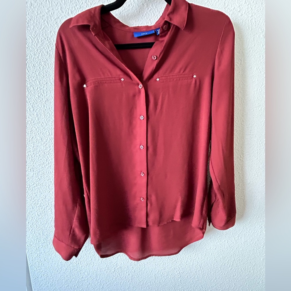Burnt orange dress shirt